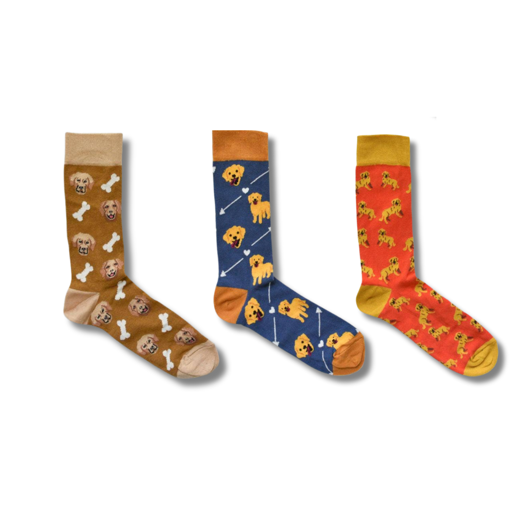 Golden Retriever Socks | Unisex Dog Lover Socks Gift