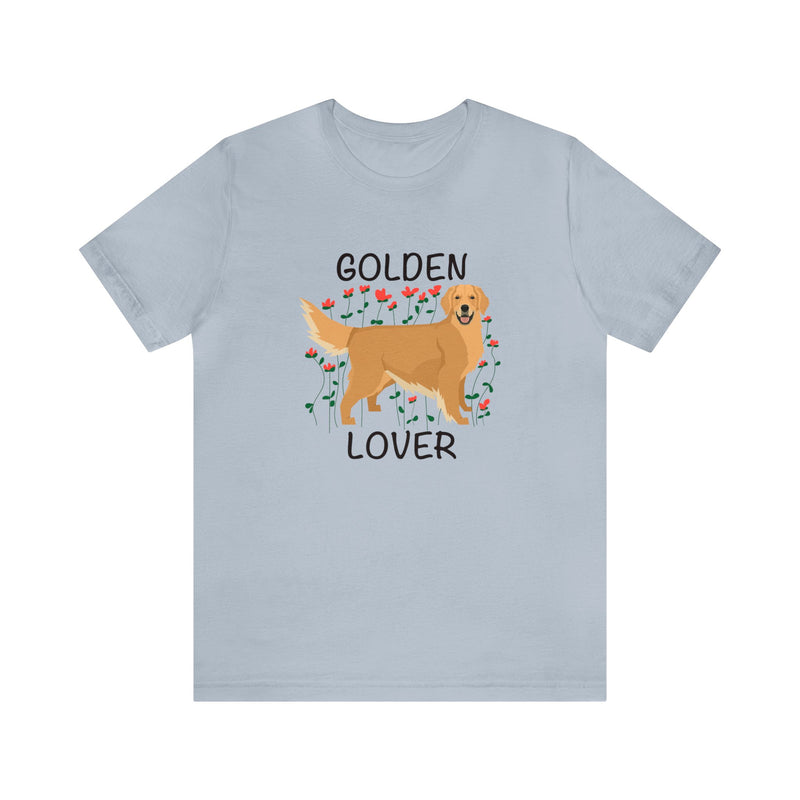 The Pupperfish unisex soft cotton t-shirt- golden lover golden retriever