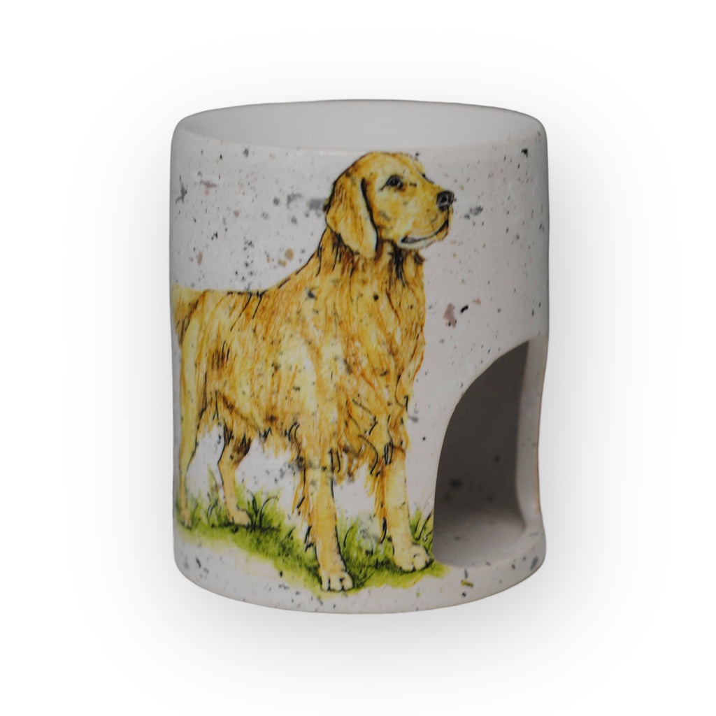 The Pupperfish™Snuggle up with a Golden Retriever Wax Burner - perfect for fragrant wax melts or essential oils
