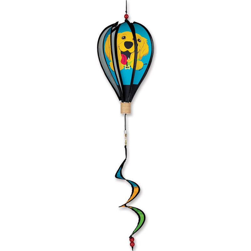 The Pupperfish 12-inch Hot Air Balloon Garden Gadget Featuring Golden Retriever