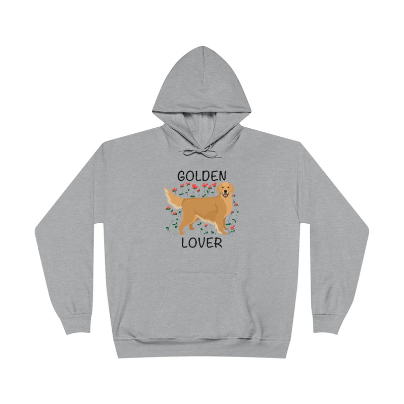 The Pupperfish unisex ecosmart® pullover hoodie sweatshirt- golden lover golden retriever