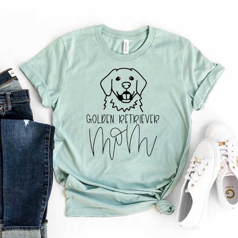 The Pupperfish unisex soft cotton t-shirt- golden retriever mom